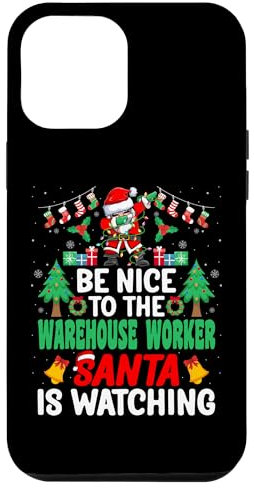 Hülle für iPhone 14 Pro Max Be Nice to the Warehouse Worker Santa - Christmas