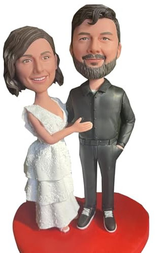 RODMAIE Individuelle Wackelköpfe, personalisierte Hochzeitsgeschenke für Paare, Hochzeit für Paare, einzigartiges Valentinstagsgeschenk (17)