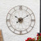 Garden Mile 60 cm römische Ziffern, Skelton-Uhr, für drinnen und draußen, große runde Wanduhr, Gartenuhr, Gartenuhren, wasserdicht, Küchenuhren für Wohnzimmer