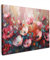 MuchoWow© Impression sur Toile Decoration Murale Peinture 40x30 cm Tableaux Decoratifs Muraux Décoration Chambre Coquelicots - Rose - Fleurs - Botanique - Art