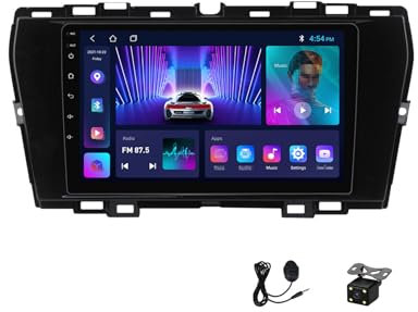 Plusfish 2 Din 9 Zoll Autoradio, Touchscreen Stereo, Bluetooth MP5-Player Für SsangYong Tivoli 2019~2021 Unterstützung Carplay/Auto/Lenkradsteuerung/FM Radio, Mit Rückfahrkamera,WiFi 1g+16g