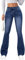 ticticlily Pantaloni a Zampa Donna a Vita Alta Pantalone in Denim Jeans Svasato Elasticizzati Retro Estetica Flared Pants Bootcut Jeans B4 Blu Scuro M
