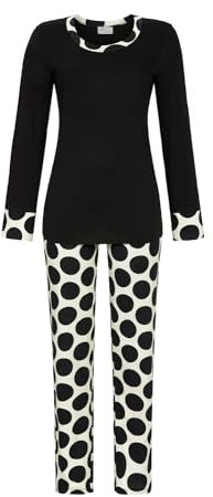 Chérie Line Pyjama mit Polka Dots Farbe schwarz, Größe 52