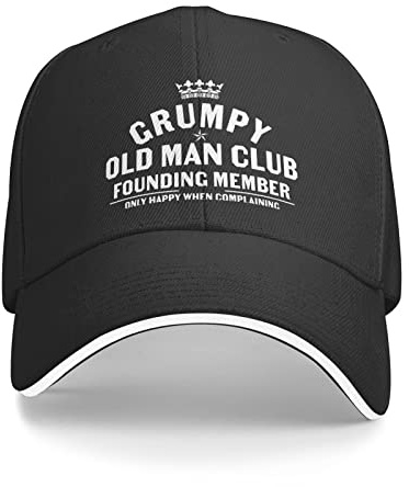 ATOurDealss Baseballkappe mit Aufschrift Grumpy Old Man für Herren, lustiger Hut