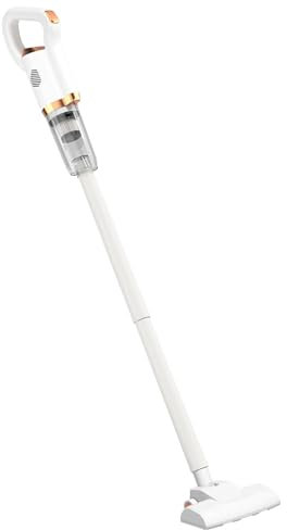 KIMISS Aspirapolvere Senza Fili ABS 2 in 1, Potente Aspirapolvere con Spazzola per Pavimenti, Aspirapolvere Verticale Portatile Ricaricabile, Aspirapolvere Multifunzione Bianco per la
