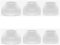 Ear Tips para Sony WI-C400 WI-C300 C300 C400, Silicona Earbud Tips, Earbud Replacement Tips, Small, Medium,Large Size (Blanco Transparente)