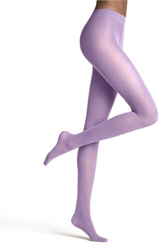 Falke Matt Deluxe 30 Den W Ti Trasparenti Velati Tinta Unita Collant, Rosa Shell Pink 8045, L Donna
