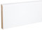 PROVISTON - Sockelleiste - Abgerundetes Profil - 10 x 70 x 2000 mm - MDF foliert Weiß - Moderne Fußleiste - 10 Meter Sparpack