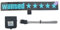 BLASHRD Windschutzscheibe, Elektrisch, 5 Gesucht, Auto-LED-Schild, Beleuchtete Fensteraufkleber für JDM Glow Panel-ZubehöR - Blaues Licht