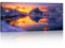 Groß Leinwandbilder Wandbilder Mit Rahmen, Sonnenuntergang Verschneiten Bergen Wand Bilder Natur Landschaft Wandbild Kunstdruck Deko Gemälde für Wohnzimmer Schlafzimmer fertig zum Aufhängen 120x50cm