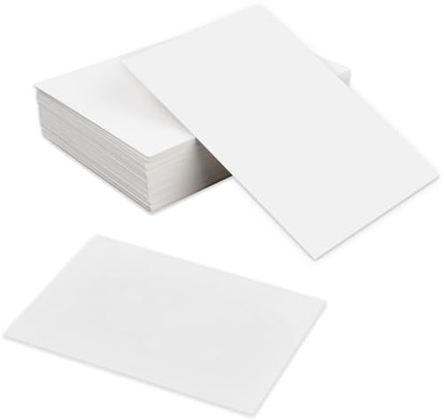 100 Hojas Tarjetas Blancas A6, Tarjetas Cartulina Blanca, Tarjetas de Papel Blanco, Papel de Cartulina Blanca de 250 g/m², Cartulina Lisa Blanca, Tarjetas Postales Blancas en Blanco para Escribir