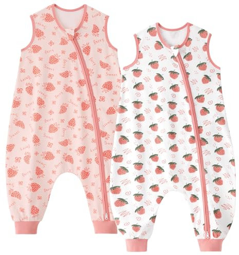 Unnivoll Gigoteuse à Pied 3-4 Ans, Gigoteuse Été Tog 0.5, 100% Coton, Turbulette pour Bébé Nouveau-né Garçons Filles