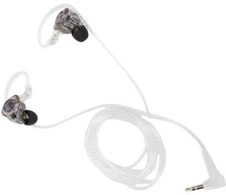 Luqeeg écouteurs Filaires Hybrides Doubles 1ba + 1dd, Mélange équilibré écouteurs Gaming Basses Profondes et Basses Puissantes Design Ergonomique pour Tablettes, Téléphones, Pc