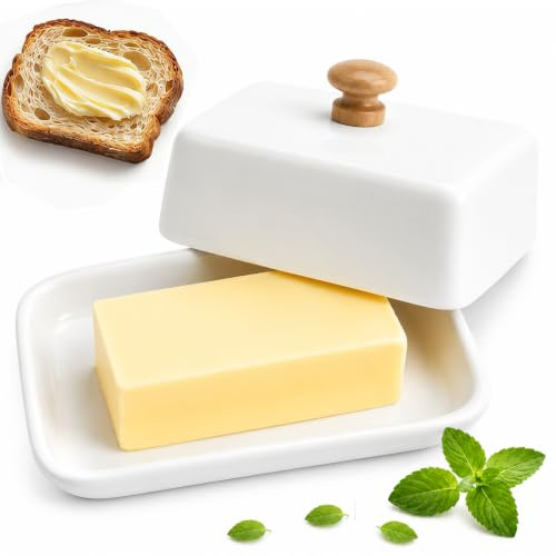 Yieson Butterdose Keramik 250g Butter mit Deckel | Butterdose Keramik 250g Butter mit Deckel