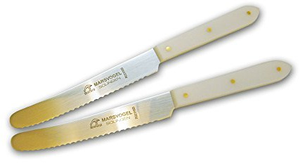 Marsvogel - Tischwelle Tafelmesser 2er Set - POM Weiss -Geschirrspülgeeignet