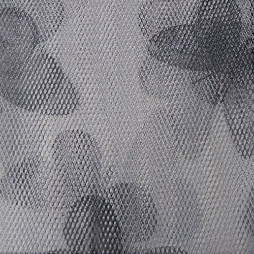 Russo Tessuti Telo Tenda Pannello ZANZARIERA Fantasia Farfalle Retina Moschiera 150 x 250 cm-Grigio