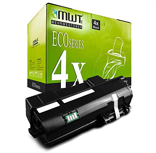 4X Kraft Office Supplies Toner kompatibel für Kyocera ECOSYS P2040DN P2040DW ersetzt TK-1160 TK1160 Schwarz