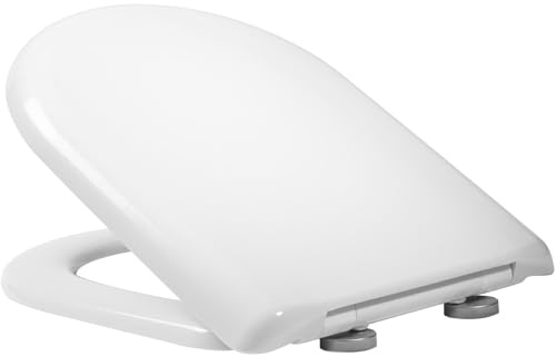 Roper Rhodes D Shaped Soft Close Toilet Seat - Top Fix Quick Release Easy Clean