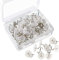 KUUQA Polster Twist Pins Klar Kopf Bett Rock Pins für Schonbezüge und Bettröcke 50pcs .
