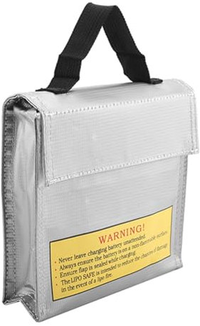 Lipo Battery Safe Bag Fireproof Explosion-proof Protect Charging Bags 3 Sizes Safety Battery Storage Guard(B)