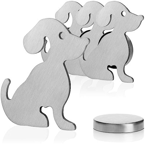 com-four® 4X Tischdeckenbeschwerer - Tischtuchgewichte aus Edelstahl - magnetische Tischtuchklammer - ca. 50 g