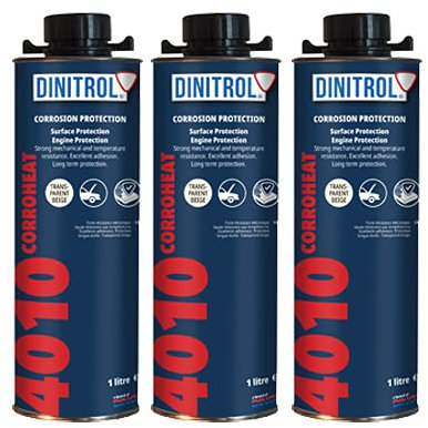 REJEL 3 x DINITROL 4010 Hochtemperatur-Rostschutz-Motor-Beschichtungswachs 1 Liter