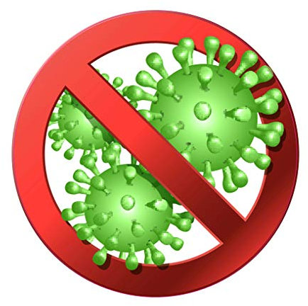 INDIGOS UG - Aufkleber - Kein Corona Virus - No Corona - Sticker - 99x99 mm Heckscheibe - Heckscheibenaufkleber Boot Auto Laptop Tuning Sticker LKW