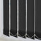 MADE TO MEASURE VERTICAL BLIND REPLACEMENT SLATS LOUVRES by Homesmart Blinds 89mm 3.5 HUGE CHOICE OF FABRICS (Stripe Black, Made To Measure)