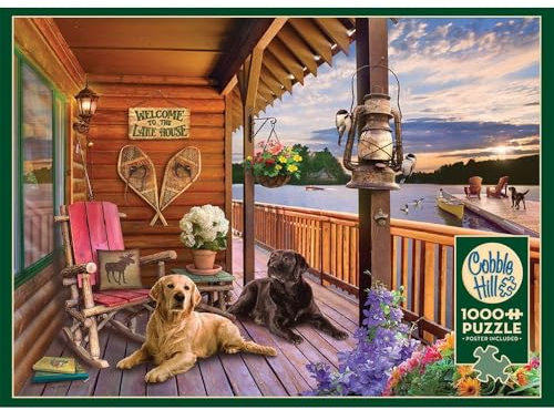 Cobble Hill Puzzle 1000 pièces : Bienvenue à la Maison au Bord du lac