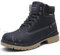 Eagsouni Winterschuhe Herren Schnürstiefel Warm Gefüttert Schneestiefel Winter Outdoor Boots Wasserdicht Winterstiefel, Blau, 42 EU