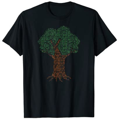 Baum aus Zahlen. T-Shirt