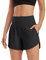 G4Free Activewear-Shorts für Damen Hohe Taille Sportshorts Yoga Kurz Hose mit Taschen Laufhose für Fitnessstudio Ausbildung