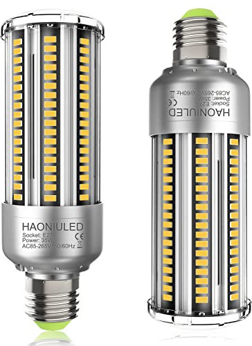 HAONIULED Superhelle LED Lampe E27 35W (ersetzt 300W) Glühbirne, 4000K Kelvin Neutralweiß 4000lm, 360° Abstrahlwinkel, Leuchtmittel LED, Nicht Dimmbar, 2er Pack
