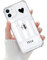 Newseego Case Compatible with iPhone 11, Transparent Cute Case with Card Holder on the Back of Case Soft Flexible TPU Shockproof Protective Case for iPhone 11 Clear iPhone 11 Cover with Card Slot