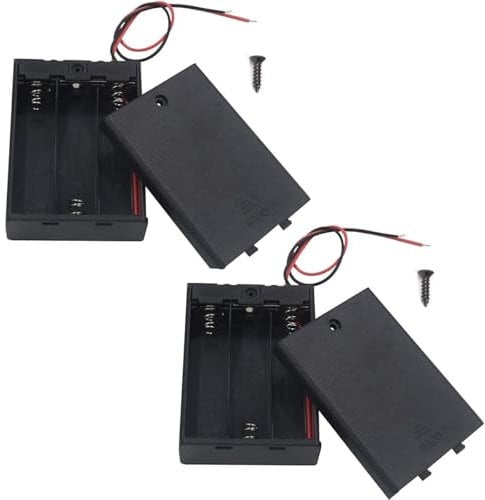 AIMPGSTL 2Pcs 3 AAA Battery Holder with Switch, 4.5V Battery Holder with Switch, 3X 1.5V AAA Battery Holder and Switch