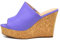IF Fashion Sandali Zatteroni Ciabatte Zeppa Zeppe Alte da Donna Estiva M627 Viola N.37