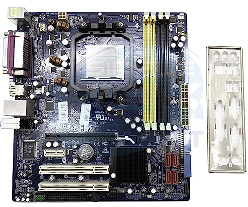 SIMPLETEK Motherboard mit Sockelblende AM2 m-ATX | 4X DDR2 | VGA DVI | PCIe x16 (überholt)