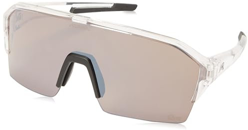 ALPINA RAM HR Q-LITE - Verspiegelte, Kontrastverstärkende & Beschlagfreie Sport- & Fahrradbrille Mit 100% UV-Schutz Für Erwachsene, transparent gloss, One Size
