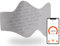 Vulpés HeatBelt Pro - intelligenter Wärmegürtel | Wärmeunterstützung für den Rücken, Nieren und Becken | Smartphone Steuerung | Organisches Bambus Material (Steingrau, M [90-120])