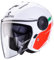CABERG SOHO Zephyr White / RED / Green L OFFENER Helm