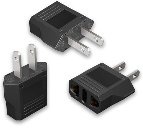 3 Pezzi Adattatore Usa, Adattatore Presa Americana Italiana, Adattatore Presa Usa, Adattatore Usa Italia, Adattatore per Spina Italiana a USA Adatto per US/Cina/Giappone/Canada/Messico