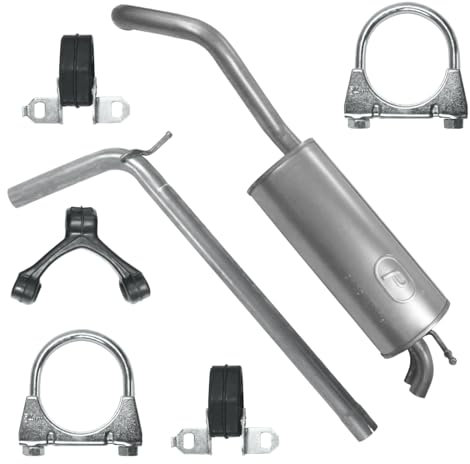 Polmo Schalldämpferset Auspuffanlage Auspuff für VW Polo 4 IV 9N 2003-11/2009 1.9 TDI