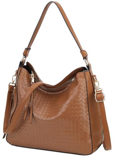 VX VONXURY Handtaschen Damen, Pu Leader Schultertasche Mittelgroß Hobo Bag für Frauen, Elegant Umhängetaschen Shopper Geldbörse mit Abnehmbarem Riemen