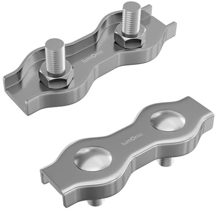 5x Serre-câble métallique Duplex Acier inoxydable V4A 316 4mm Serre-câble Pince-fil