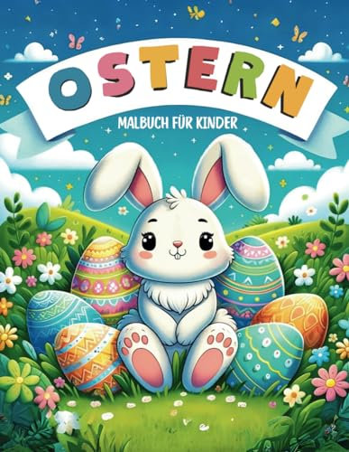 Ostern - Malbuch für Kinder mit 50 Originalzeichnungen