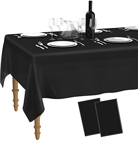 Tischdecke Schwarz,Biertisch Tischdecke,Geburtstag Tischdecke,Einmal Tischdecke,Einwegtischdecken,Tischdecken für Biertische,Biertischgarnitur,Party Tischdecke,Tischdecke Plastik,Tischdecke Schwarz