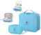 JUNUNDJING 2 Stück Medikamententasche, Große & Klein Medikamententasche Reise, Reiseapotheke Tasche Wasserdicht, Erste Hilfe Tasche leer, Erste Hilfe Set Outdoor (Blau)
