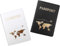 DAWRIS 2 Stück Reisepasshülle Reisepass Hülle PU Leather Passport Cover Reisepasshüllen Personalisiert Passhülle Passport Holder Case Pass Hülle Etui für Kreditkarten Ausweis Reisedokumente