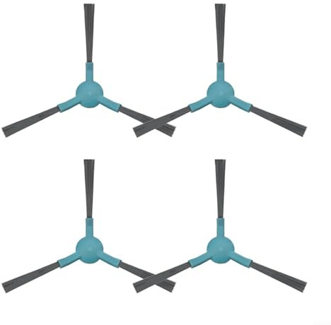 Kit de 4 cepillos laterales de repuesto, kit de cepillos laterales para Conga 2499 Ultra Home, piezas de repuesto avanzadas de accesorios, kit de cepillo lateral para aspiradora robótica (paquete de