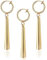 MIRKUZI Ohrringe 3er-Pack Ohrringe, goldene Ohrclips, Anime-Cosplay-Ohrringe, geeignet für Anime-Liebhaber